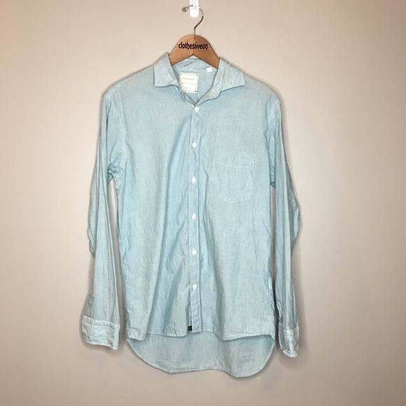 Billy Reid Other - Billy Reid Men’s Blue Pinstripe Button Up Shirt